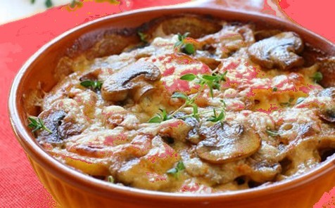 recettes corses, Gratinée de champignons