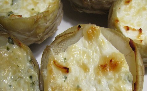 recettes corses,Artichauts au fromage frais