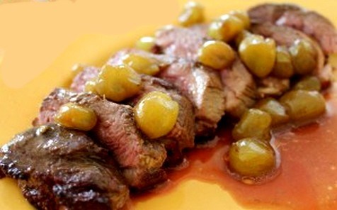 recettes corses, Magret de canard aux raisins