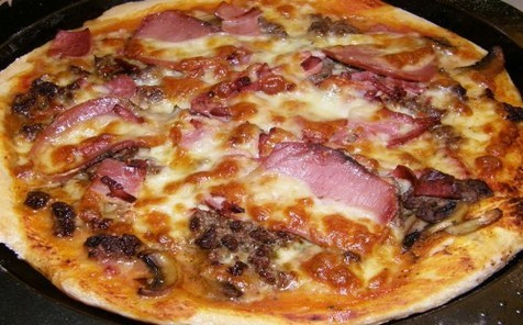 recettes corses, Pizza au Lonzu 